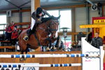 Sieger im S-Springen. Luca Toni mit Denise Svennson. Foto K. Lohrmann